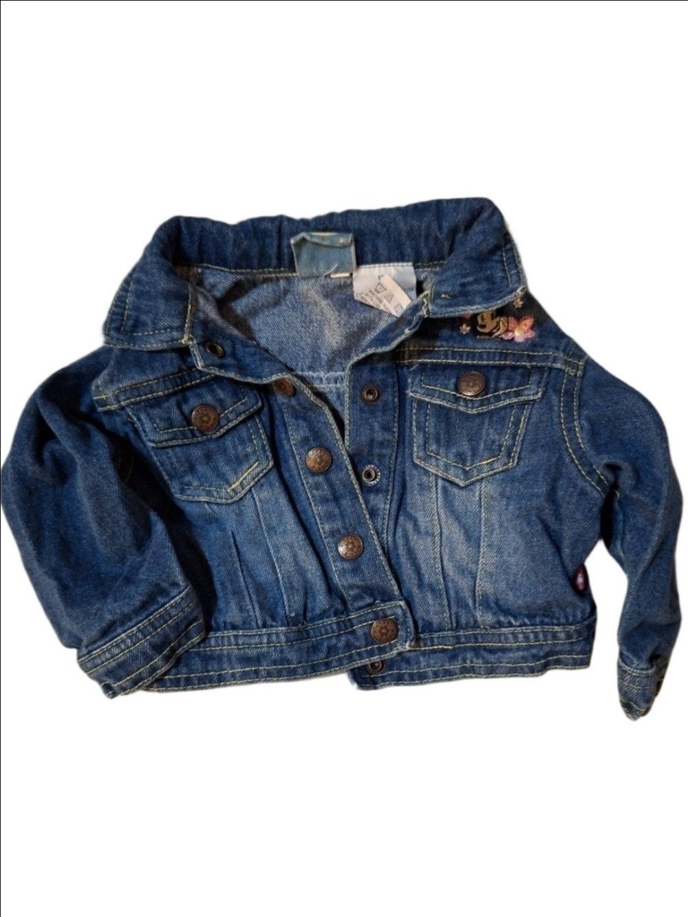 Little Girl Blue Jean Jacket 12 Month Embroidered Minnie Mouse